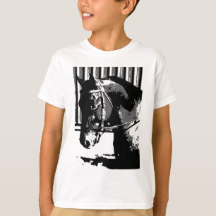 T-shirt BW Stallion Horse