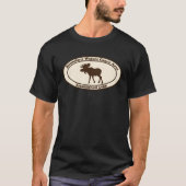 T-shirt BWCA Boundary Waters Canoe Area Minnesota Moose (Devant)