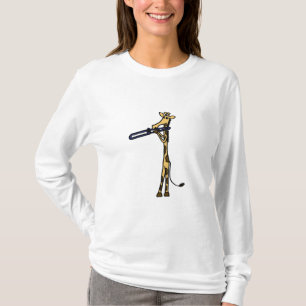 T-shirt BX- girafe jouant la chemise de trombone