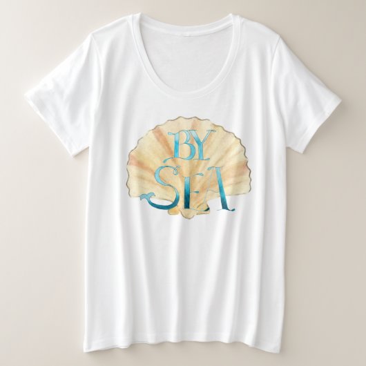 T-shirt By Sea et Clam Shell Plus Size (Design devant)