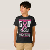 T-shirt By The Grace Of God Survivor 16 Year Breast Cancer (Devant entier)