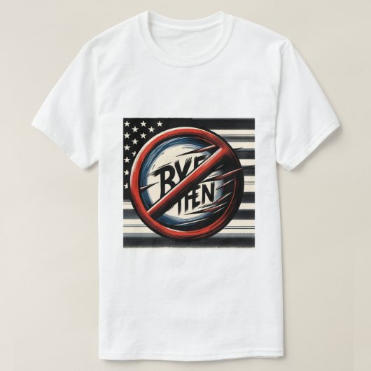 T-SHIRT BYE BIDEN (Design devant)