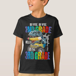 T-shirt Bye Bye 2e année Bonjour 3e année Monster Truck