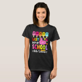 T-shirt Bye School Hello Pool Summer Beach Joyeux Dernier (Devant entier)