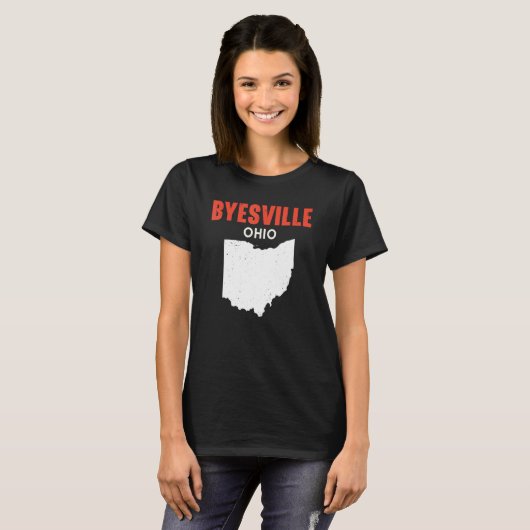 T-shirt Byesville and Walton Hills Ohio USA State America  (Devant entier)