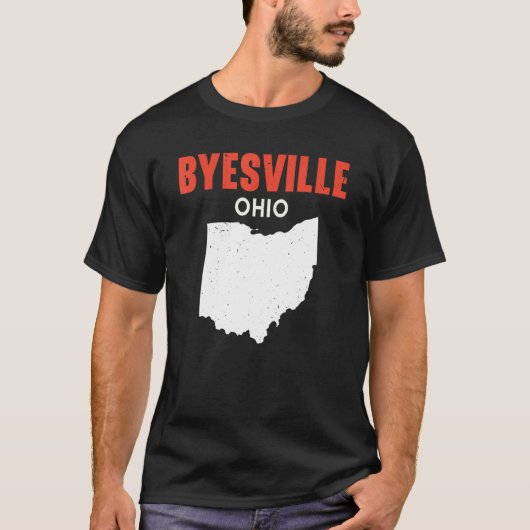 T-shirt Byesville and Walton Hills Ohio USA State America  (Devant)