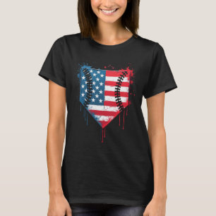 T-shirt Bysebyll Drip Boys Kids Ice Cream Patriotique Amér