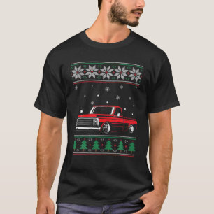 T-shirt C10 Camion Laid Noël Flammé Lowrider abandonné