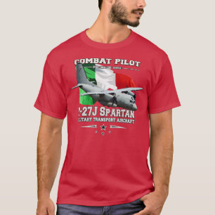 T-shirt C27J Avion de transport militaire spartiate