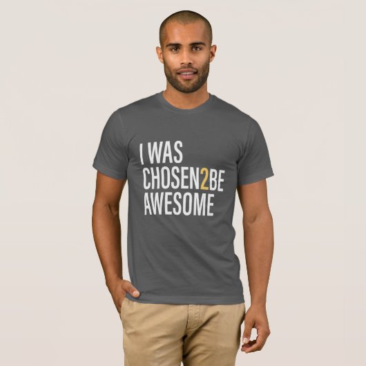 T-shirt C2B : IW AWESOME Bella+Canvas Manches courtes (Devant entier)