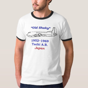 T-shirt C-124 vieux Tachikawa chancelant ab Japon