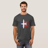 T-shirt C-130 Hercules Jet Blue Stars et Red Stripes (Devant entier)