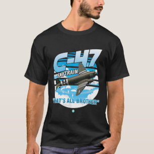 T-shirt C-47 Skytrain 2ÈME GUERRE MONDIALE Transport avion