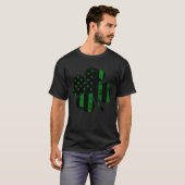 T-shirt C American Flag St Patrick s day Shamrock green bl (Devant entier)