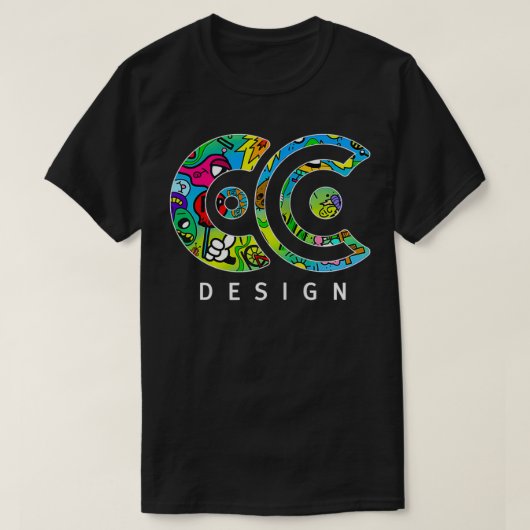 T-shirt C C Design Brand Zip (Design devant)