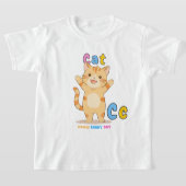T-shirt "C est pour chat" Alphabet Tee - Croissance chaque (Poser)
