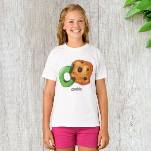 T-shirt C est pour Cookie Alphabet Letter Chocolate Chip