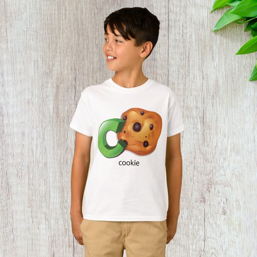 T-shirt C est pour Cookie Alphabet Letter Chocolate Chip