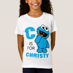 T-Shirt C est pour Cookie Monster Ajouter Votre Nom