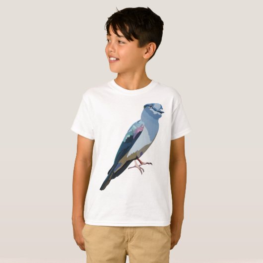 T-shirt C est pour Cuckoo Roller Bird (Devant entier)