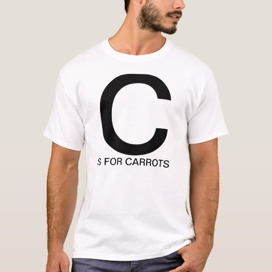 T-shirt C est pour des carottes (Devant)