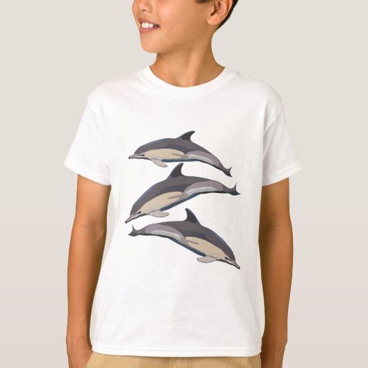 T-shirt C est pour le dauphin commun (Devant)