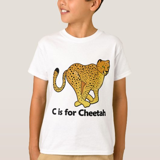 T-shirt C est pour le guépard (Devant)