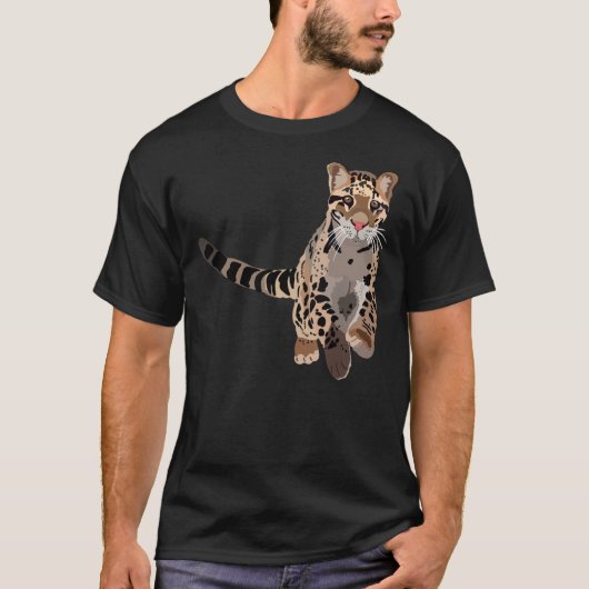 T-shirt C Est Pour Leopard Nuageux   (Devant)
