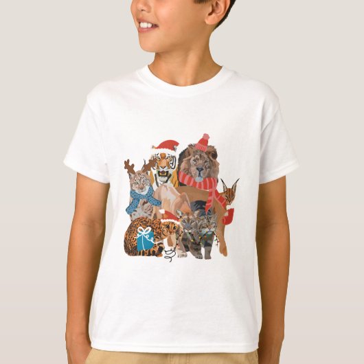 T-shirt C est pour Noël au zoo (Devant)