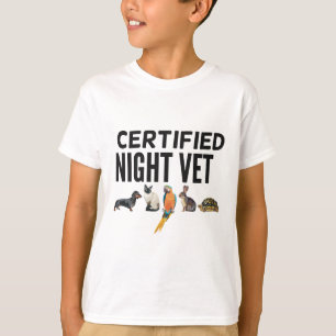 T-shirt C est pour vétérinaire de nuit certifié
