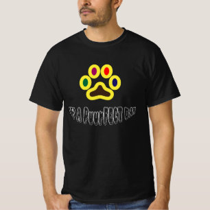 T-shirt « C’est une journée puurfect » empreintes de chat 