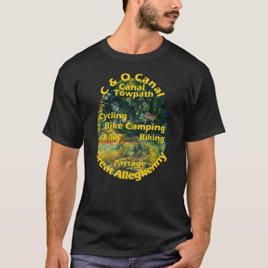 T-shirt C et O Canal Towpath Great Allegheny Passage (Devant)