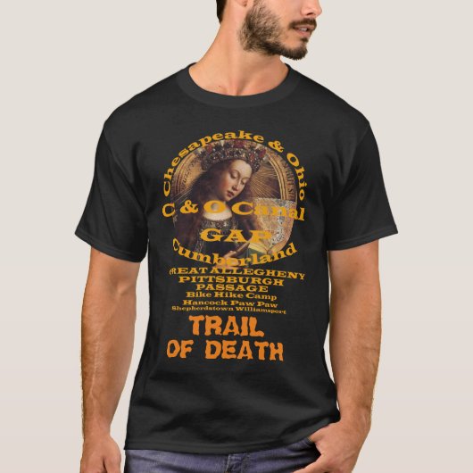 T-shirt C et O Canal Towpath Great Allegheny Passage (Devant)