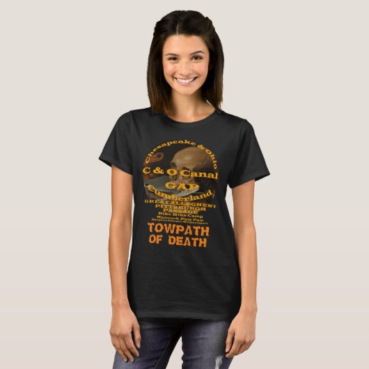 T-shirt C et O Canal Towpath Great Allegheny Passage (Devant entier)