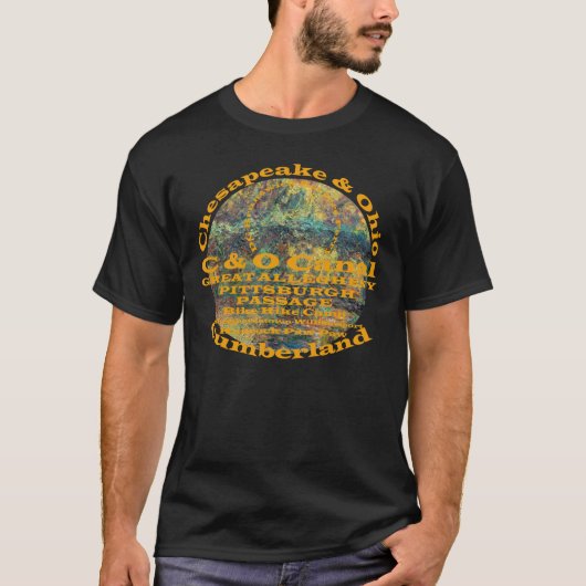 T-shirt C et O Canal Towpath Great Allegheny Passage (Devant)