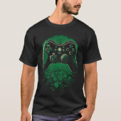T-shirt C Gaming Controller Irish Gamer St Patrick´s Day (Devant)