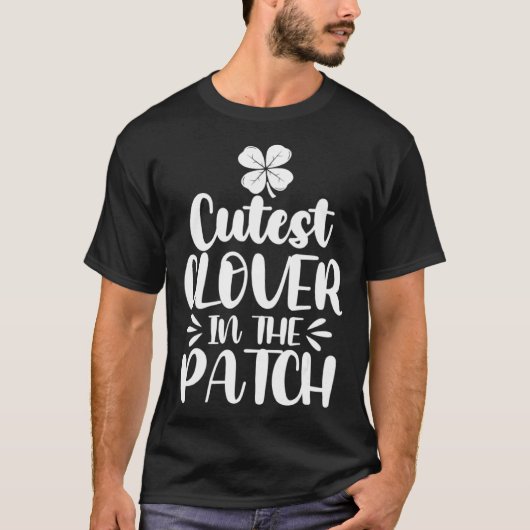 T-shirt C le plus mignon dans le patch St Patricks Day étu (Devant)