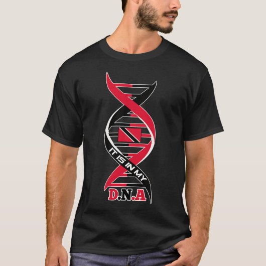 T-shirt C_s dans mon ADN Trinité-et-Tobago Drapeau nationa (Devant)