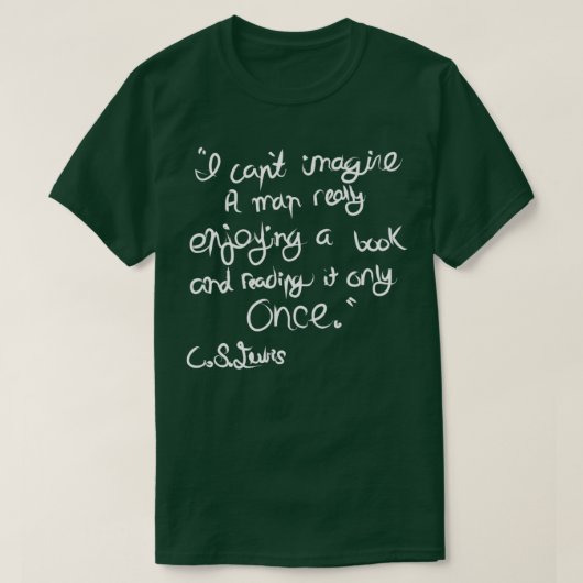 T-shirt C S Lewis on Books (Design devant)