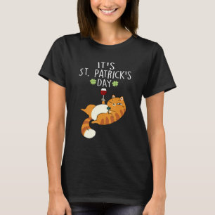 T-shirt C S St Patrick S Day Drôle Chat Face Saint Patrick