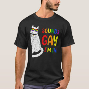 T-shirt Ça a l'air gay, je suis dans le fun chat chonk