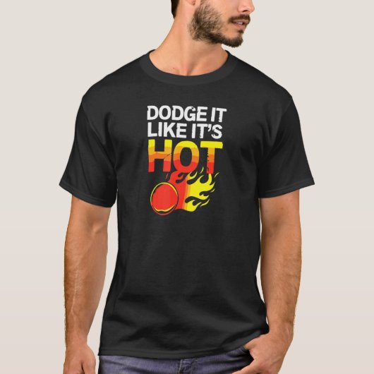 T-shirt Ça aime son équipe de dodgeball chaud (Devant)