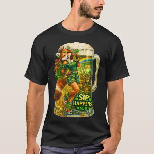 T-shirt Ça arrive en buvant (Devant)