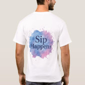 T-shirt Ça arrive en buvant (Dos)