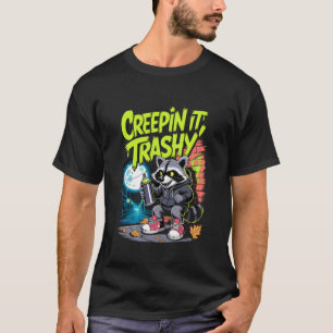 T-shirt Ça craint poubelle drôle de raton laveur street ar