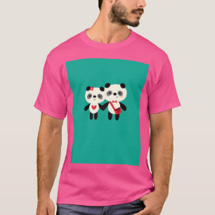 T-shirt Ça doit être l'amour - Preppy Pandas