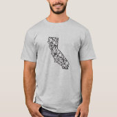 T-shirt CA - Dos brûlés pour hommes (Devant)