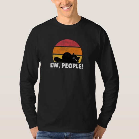 T-shirt Ca Ew Personnes Chat Vintage (Devant)
