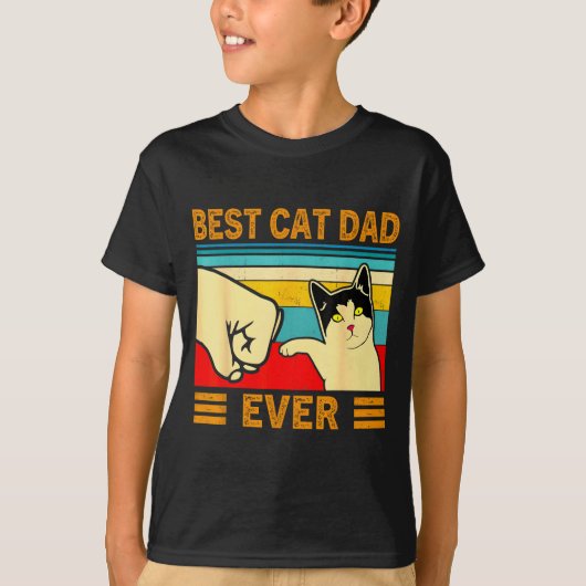 T-shirt Ca Men Cat Dad Ever Funny Cat Lover Gift (Devant)