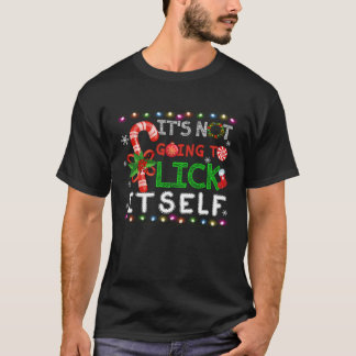T-shirt Ça ne va pas se lick elle-même Adult Funny Christm